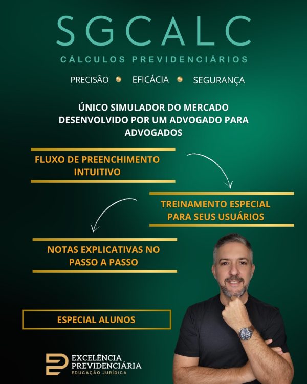 SGCALC  - Anuidade Simulador de Cálculos - Exclusivo Alunos Excelência Previdenciária