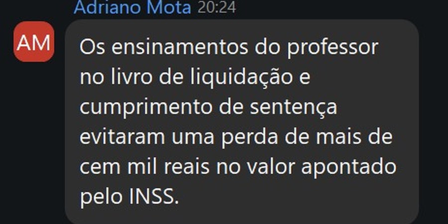 Depoimento de Adriano Mota sobre o SGCALC